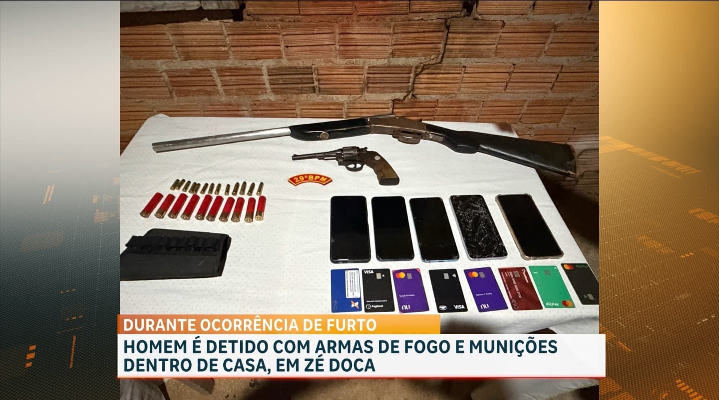 Operação iniciada por furto de motocicleta em Zé Doca resulta em apreensões e prisões em Araguanã
