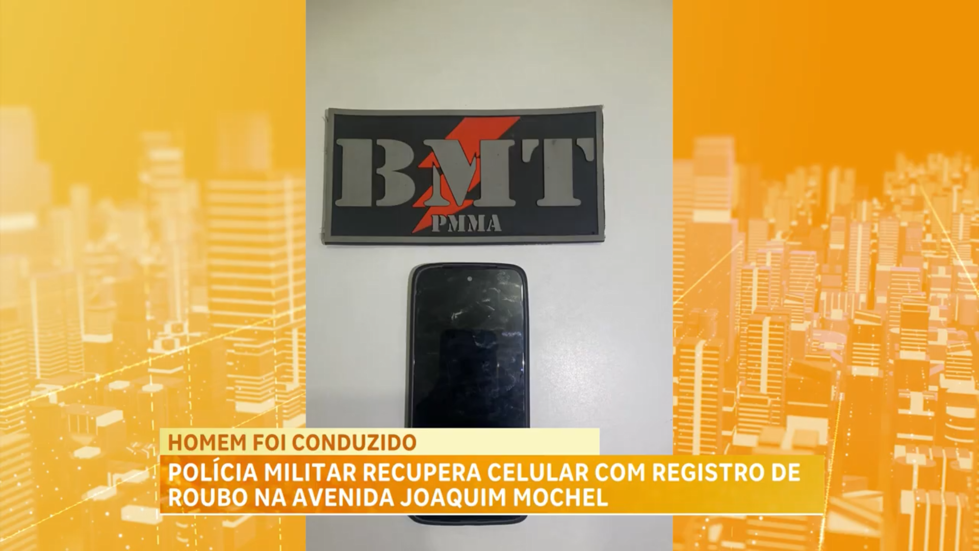 PM recupera celular roubado durante abordagem na Avenida Joaquim Mochel