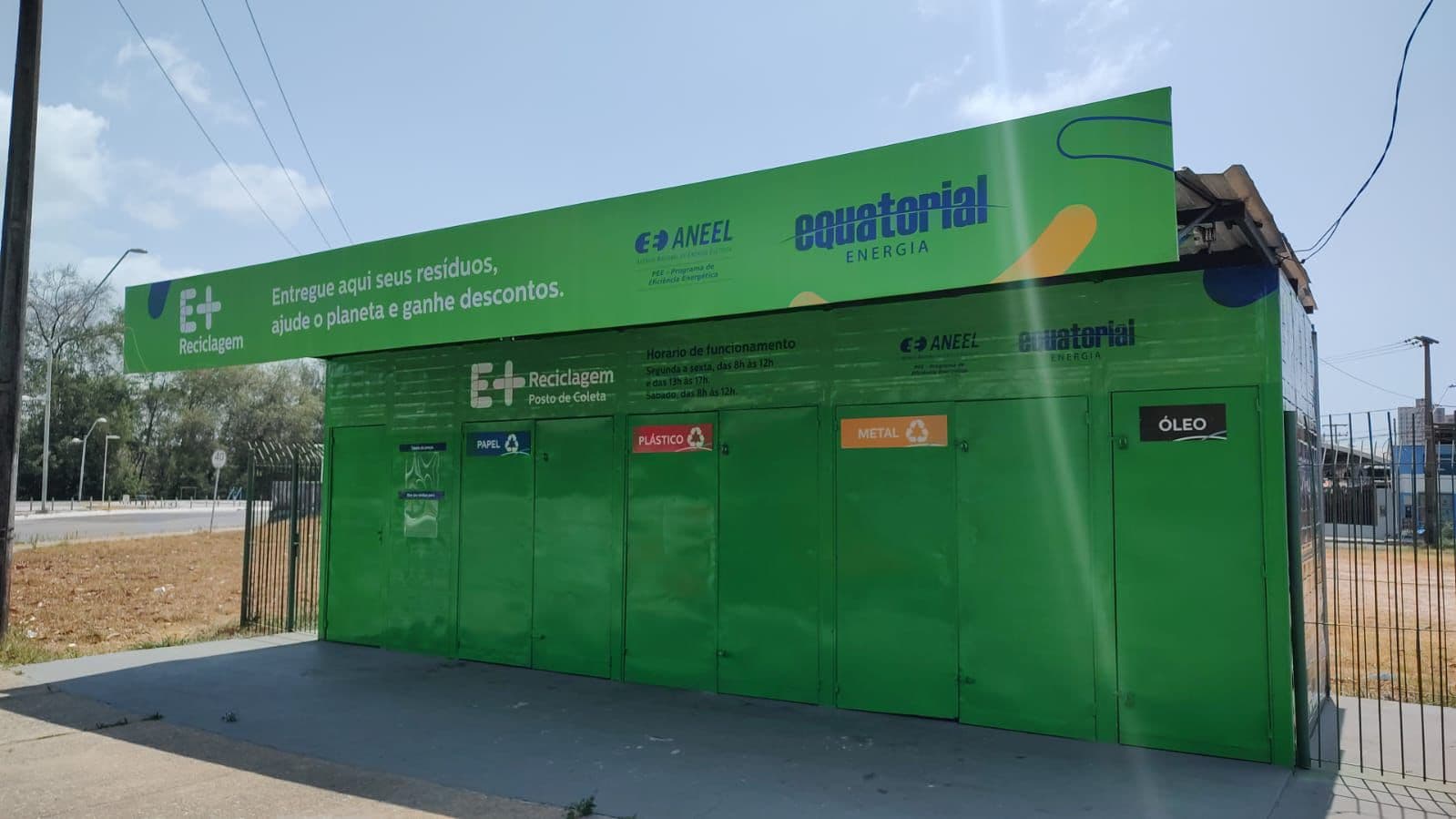 E+ Reciclagem, da Equatorial, suspende atividades dos postos de coleta de 1º a 9 de setembro no Maranhão