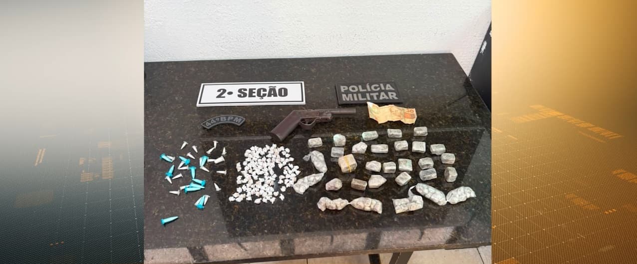 Homem é preso por suspeita de tráfico de drogas em Afonso Cunha