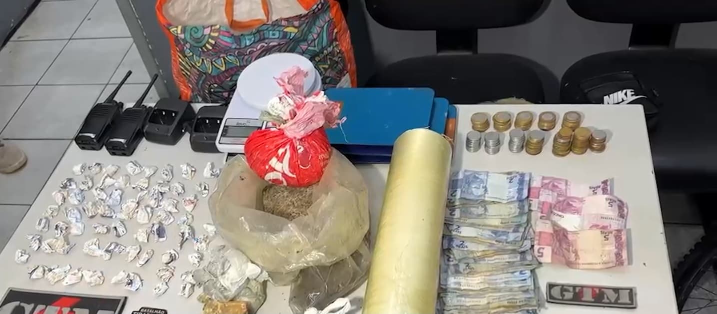 Grande quantidade de drogas é apreendida no Monte Castelo