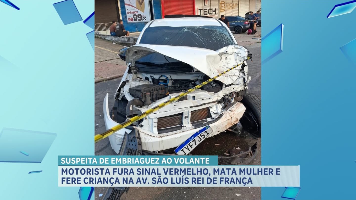 Acidente na Avenida São Luís Rei de França deixa uma pessoa morta e criança ferida