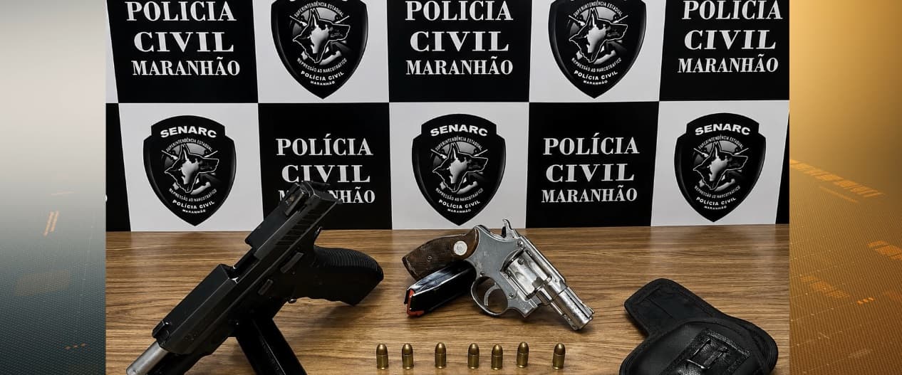 Dois homens são presos por suspeita de tráfico de drogas e porte ilegal de armas