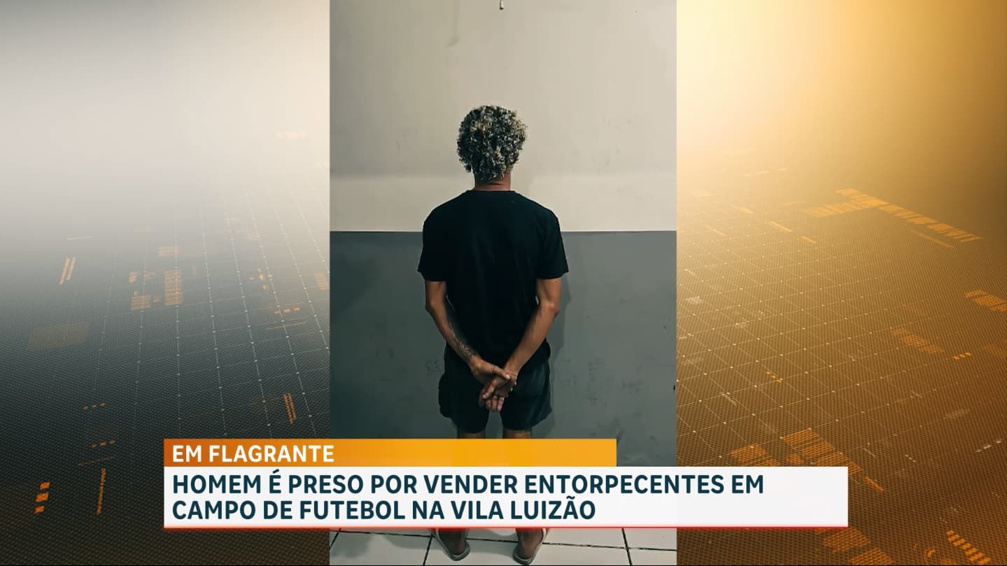 Homem é preso em flagrante por tráfico de drogas no bairro Vila Luizão
