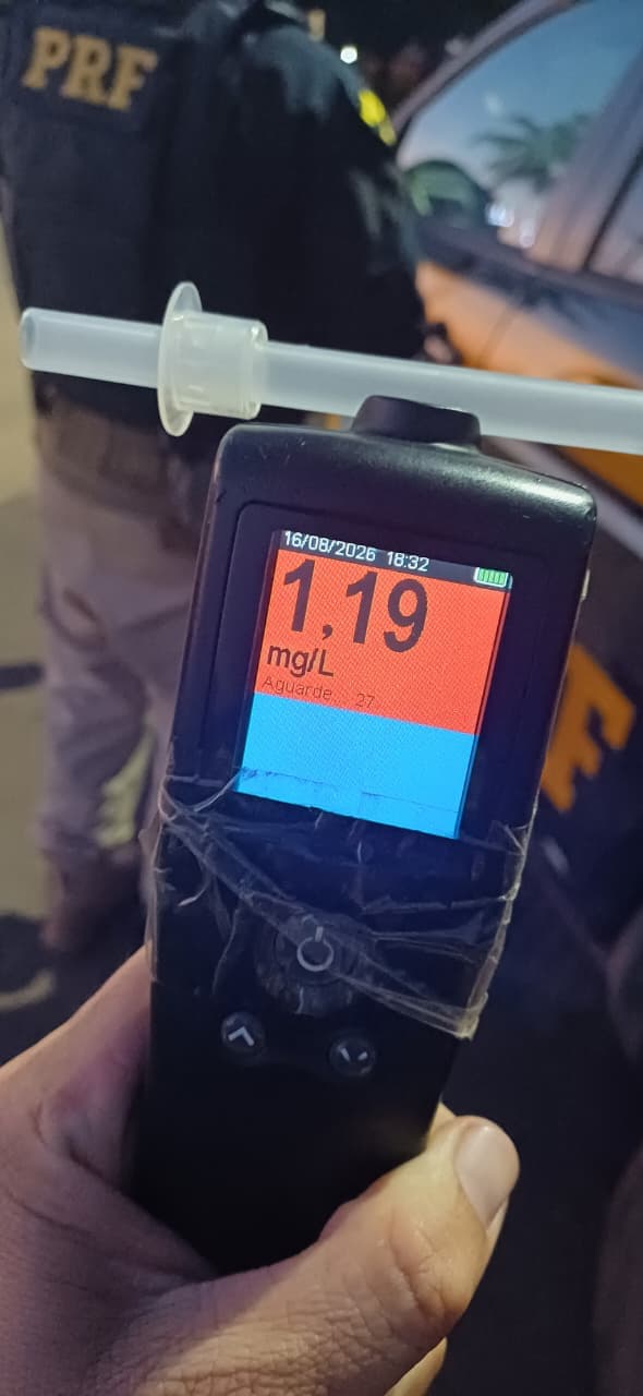 Motorista é detido por embriaguez ao volante durante fiscalização na BR-222, em Açailândia (MA)