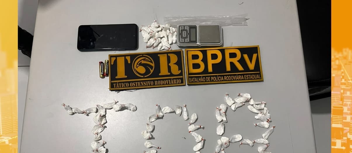 BPRV prende homem e apreende porções de cocaína na Cidade Operária