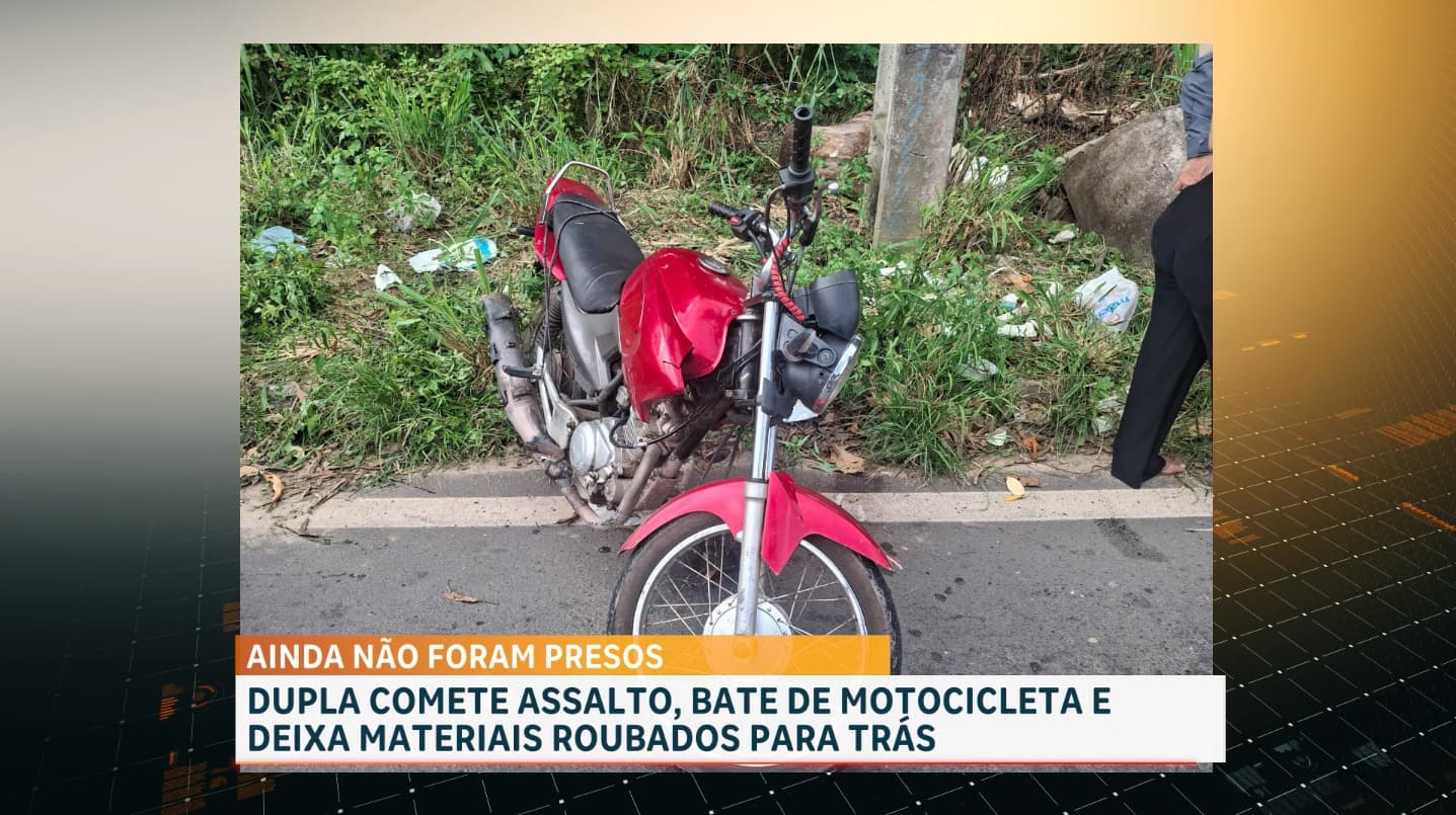 Dupla de assaltantes bate moto roubada e foge no bairro Turu