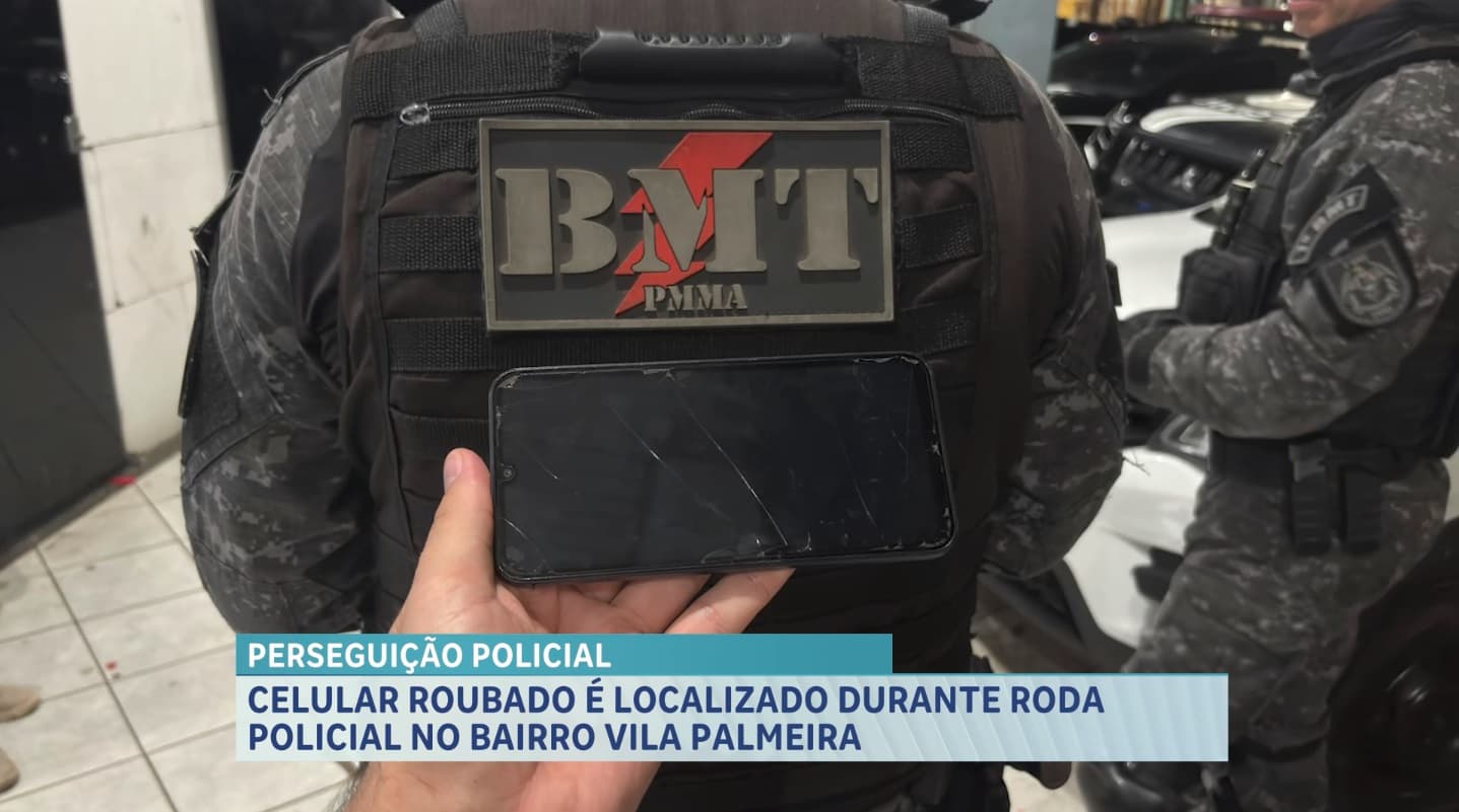 Batalhão de Motopatrulhamento Tático consegue recuperar celular roubado na Vila Palmeira