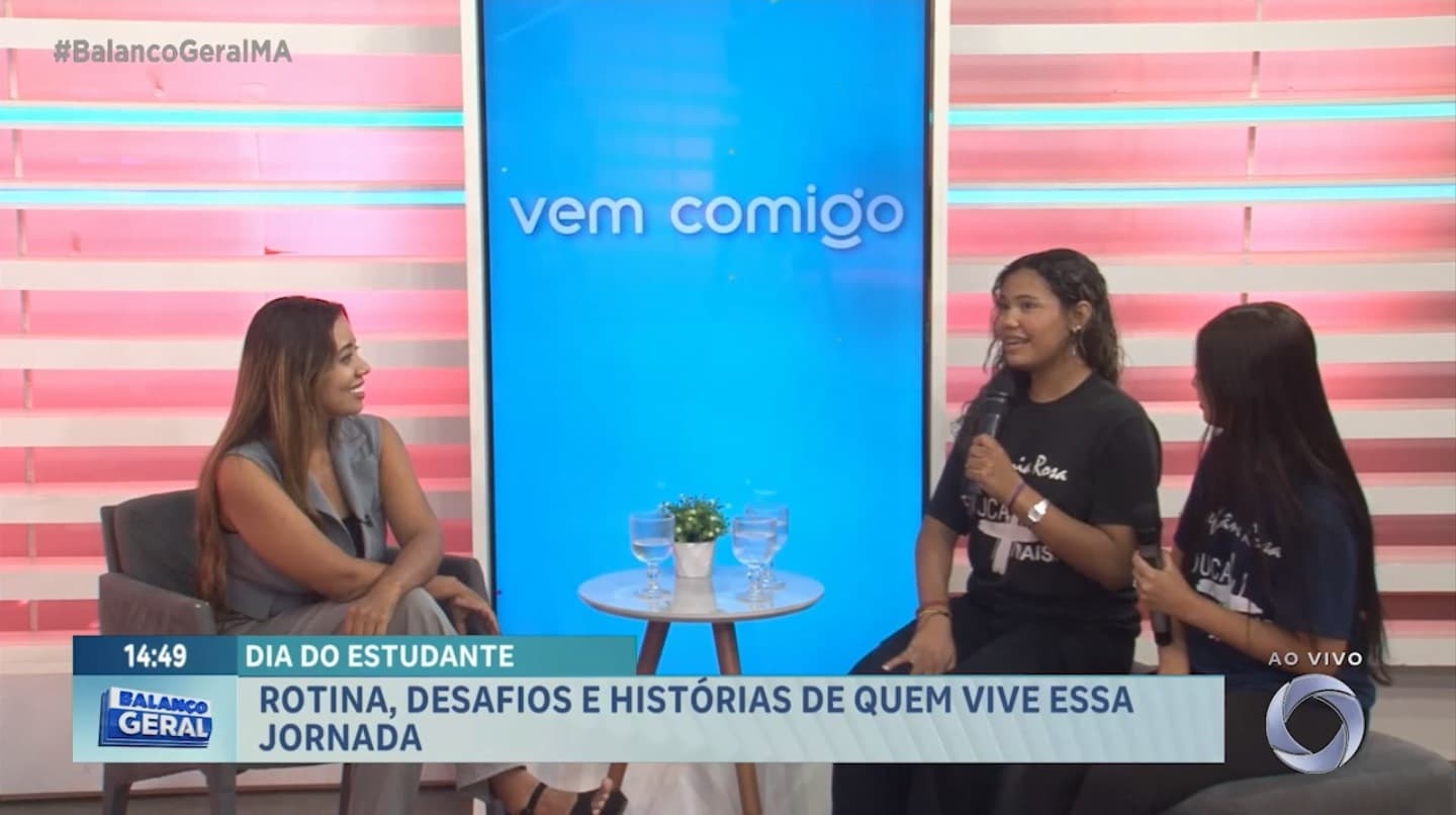 Vem Comigo: no Dia do Estudante, jovens debatem desafios da rotina escolar e acadêmica