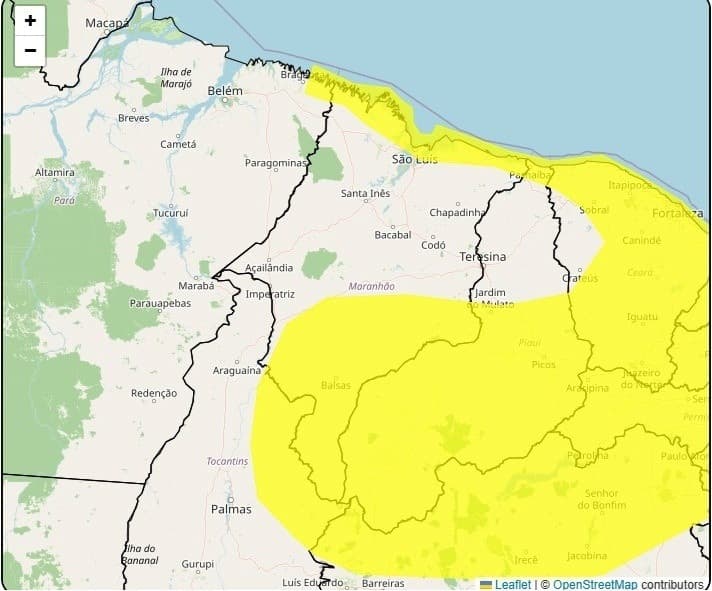 Defesa Civil Estadual alerta para vendavais na Grande Ilha, litoral e sul do Maranhão