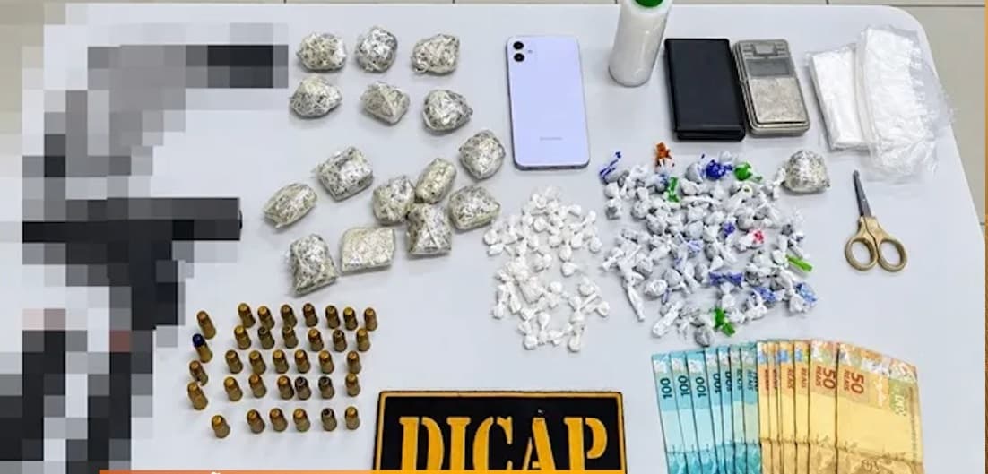 Duas pessoas são presas e armas e drogas são apreendidas em Timon