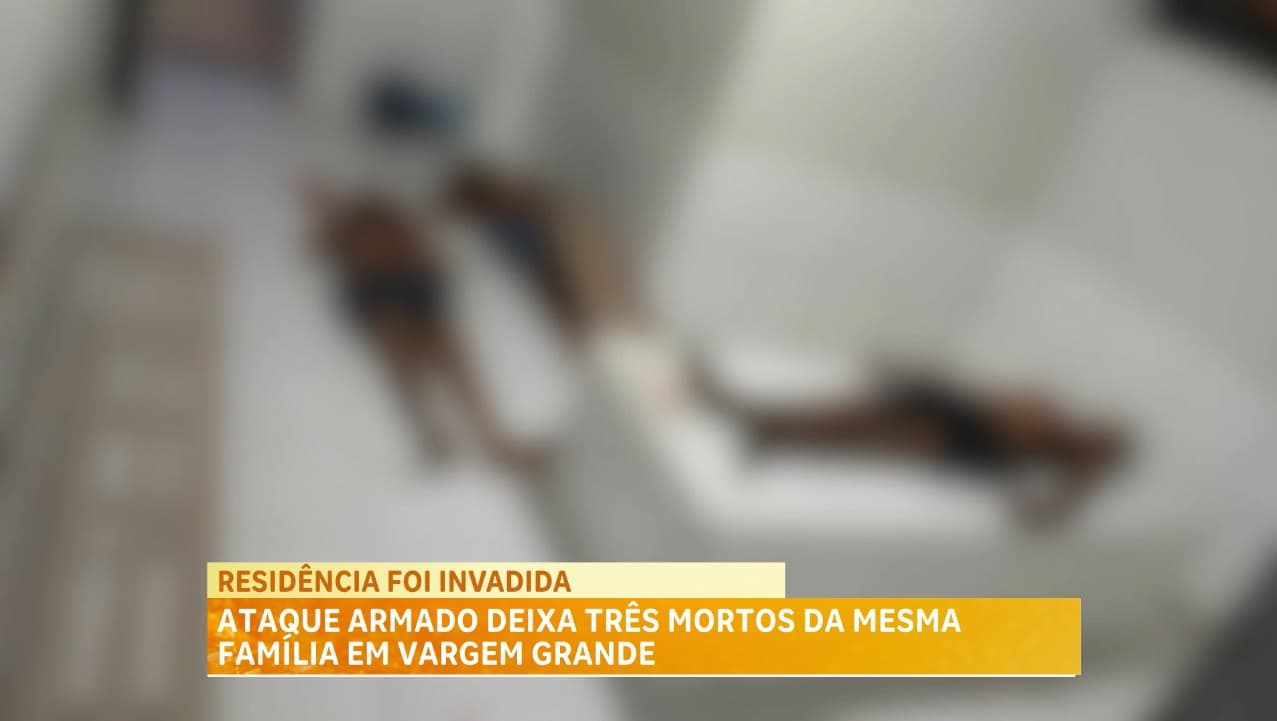 Tragédia em Vargem Grande: pai e dois filhos são mortos a tiros dentro de casa