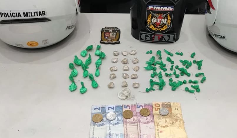 Homem é preso após tentar esconder drogas durante abordagem