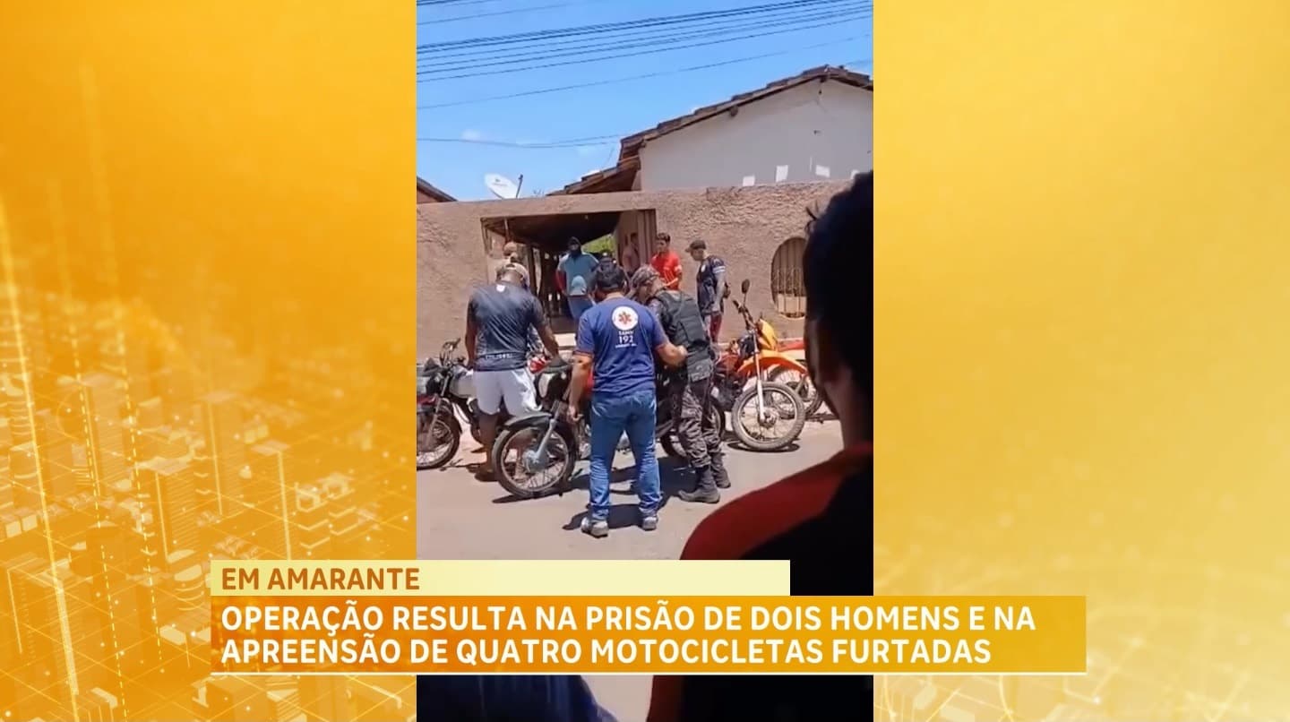 Polícia Militar apreende quatro motocicletas furtadas em Amarante