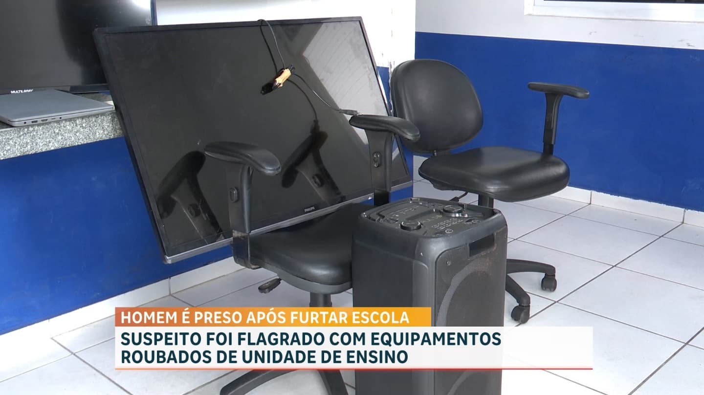 Homem é preso por furtar equipamentos de escola na Chácara Brasil