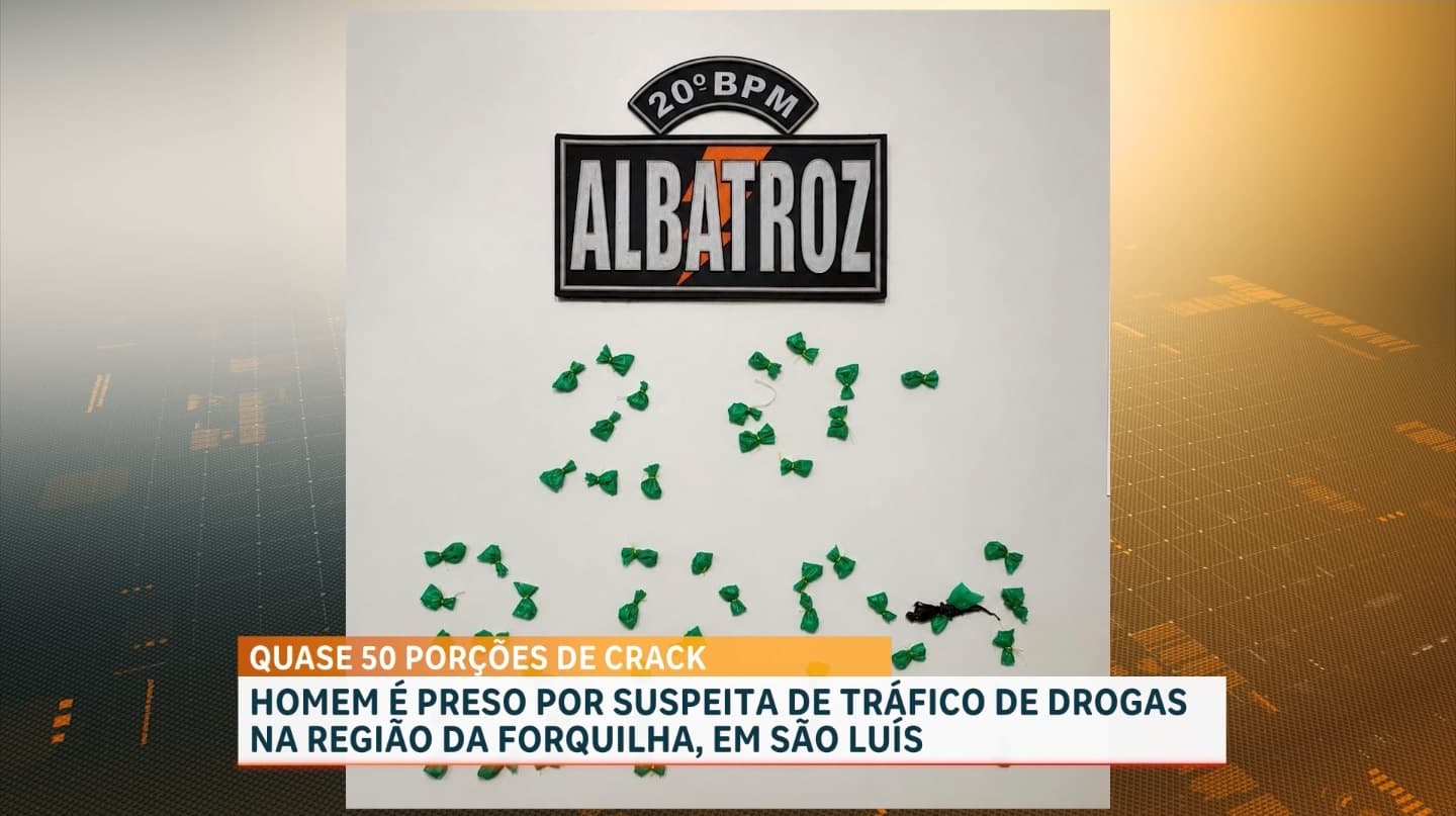 Homem é preso suspeito de tráfico no bairro Forquilha