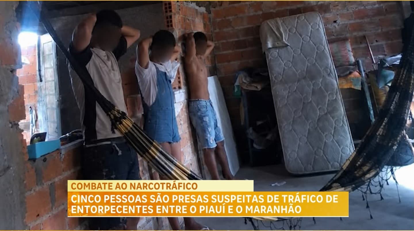 Operação conduz suspeitos de tráfico de drogas entre os estados do Maranhão e Piauí