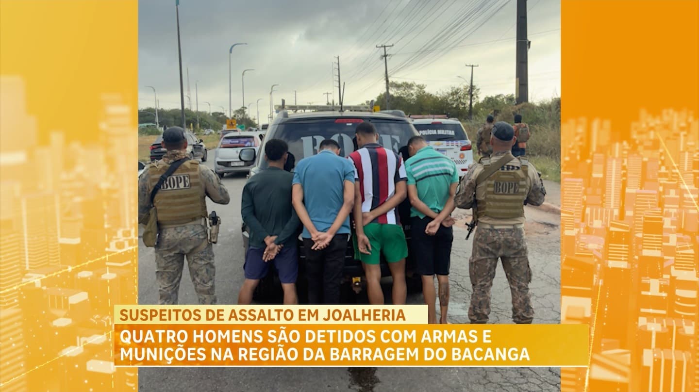 Polícia conduz grupo suspeito de planejar roubo a joalheria no Centro de São Luís