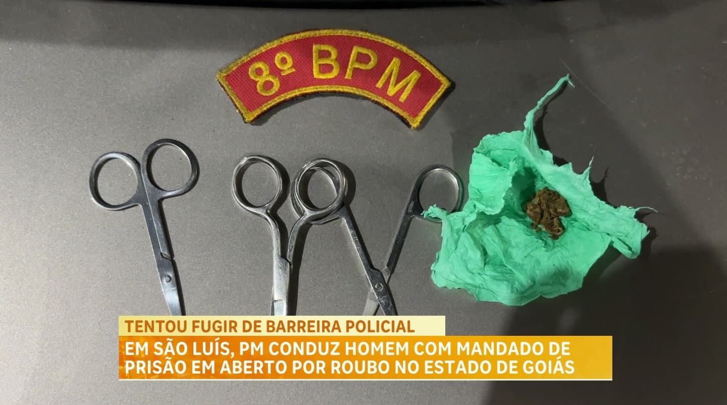 Homem com mandado de prisão em aberto por roubo em Goiás é preso após tentar fugir de blitz na Cohama