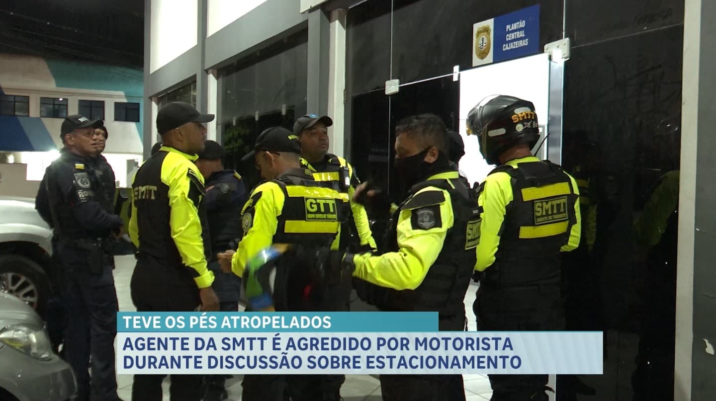 Agente da SMTT é atingido por carro durante abordagem no Centro