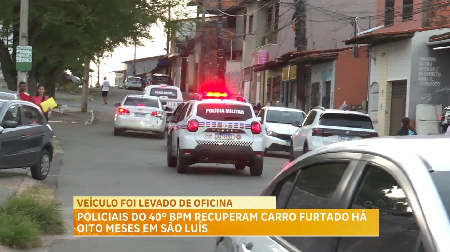 Polícia Militar recupera carro furtado em oficina há oito meses