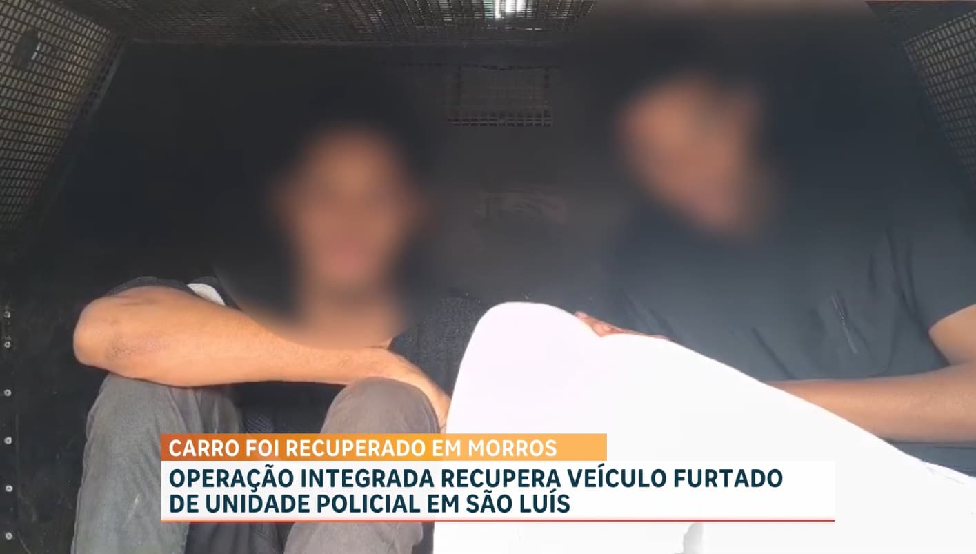 Veículo furtado de unidade policial é recuperado em Morros