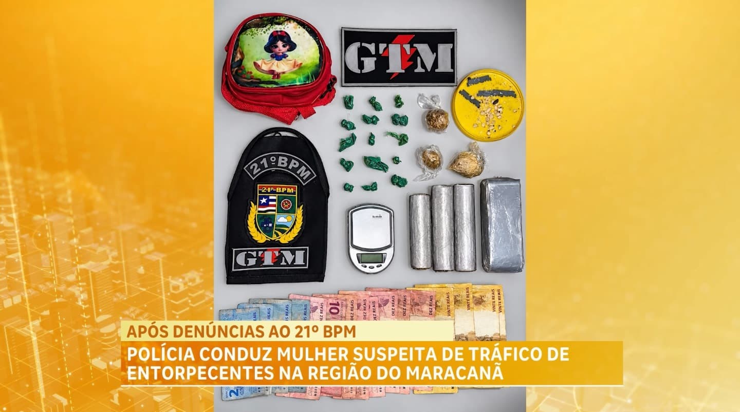 Após denúncias, mulher é conduzida por suspeita de envolvimento com tráfico de drogas na Morada do Sol