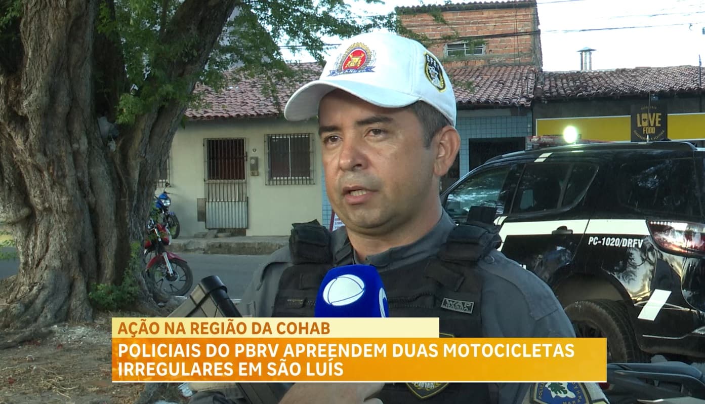 PM apreende duas motocicletas com irregularidades na Cohab, em São Luís