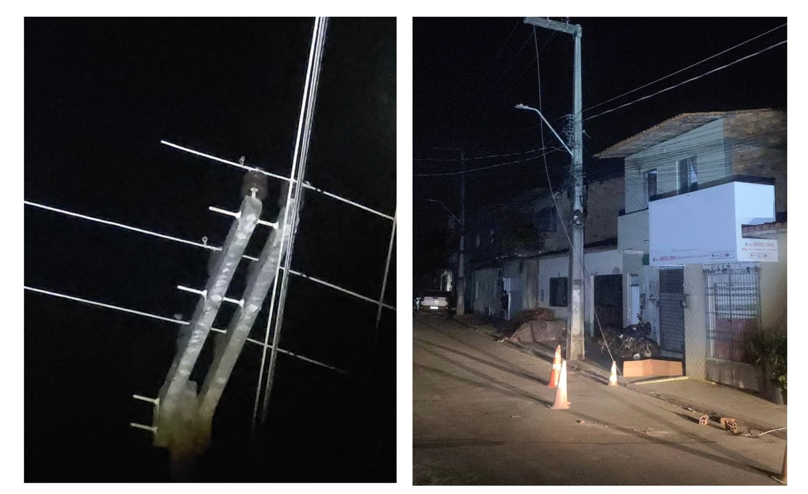 Equatorial Maranhão alerta: linha de pipa parte cabo da rede elétrica e causa risco de acidente com a população, no bairro Anjo da Guarda