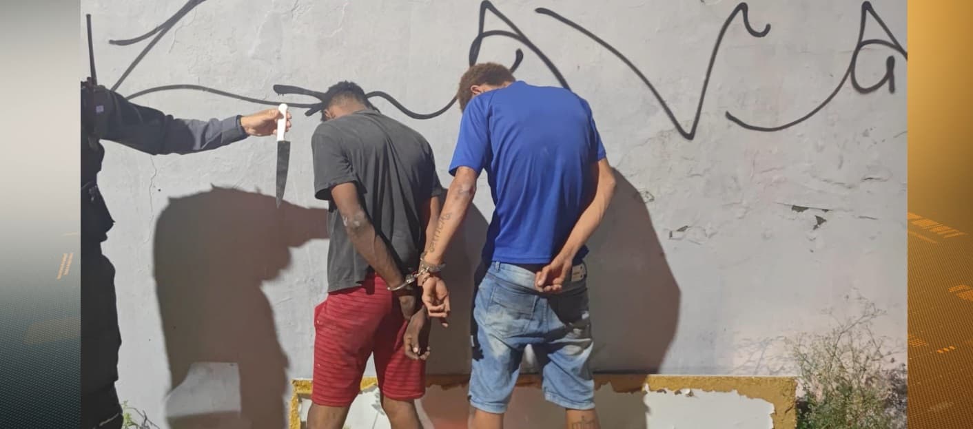 Dois homens são presos após perseguição policial por assalto na Cohab