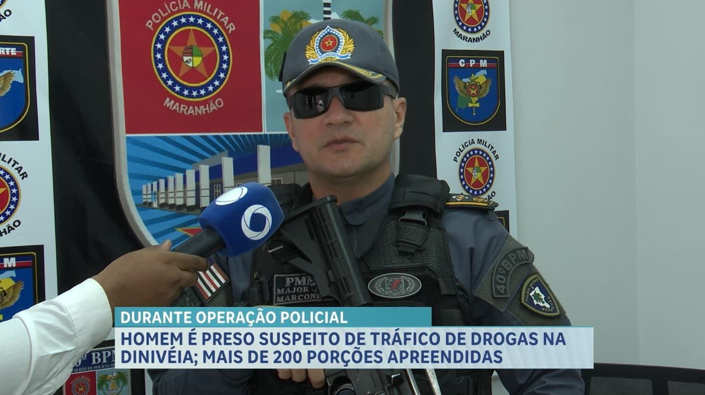 Homem é preso com mais de 200 porções de drogas na Divinéia, em São Luís