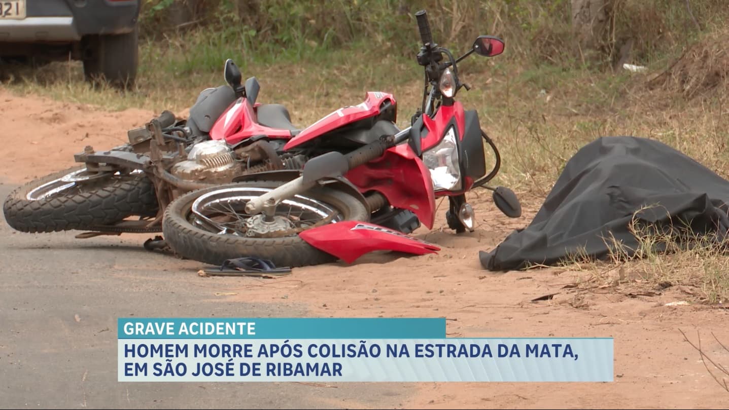 Homem morre após acidente de moto em São José de Ribamar