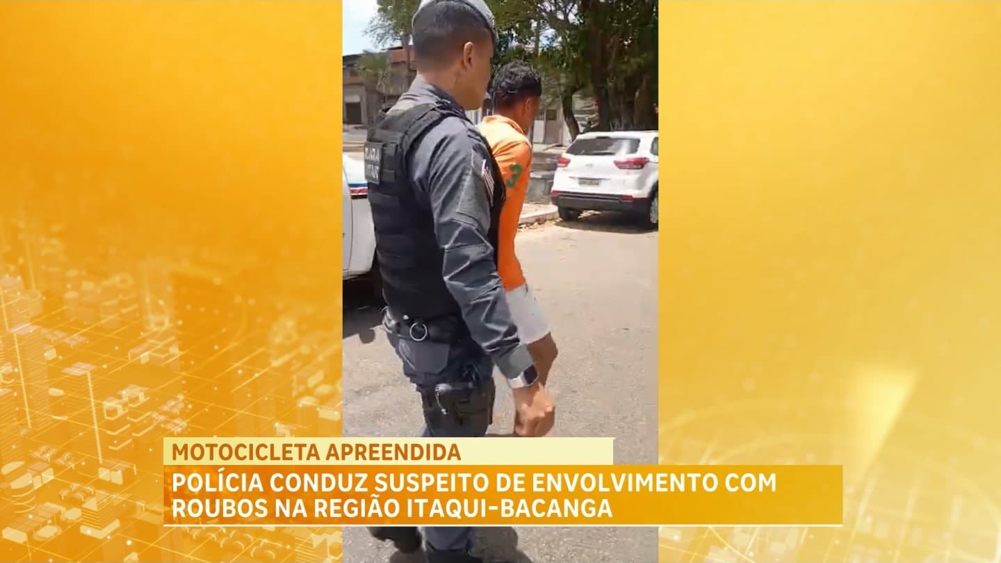 Polícia conduz suspeito de envolvimento com roubos na região Itaqui-Bacanga