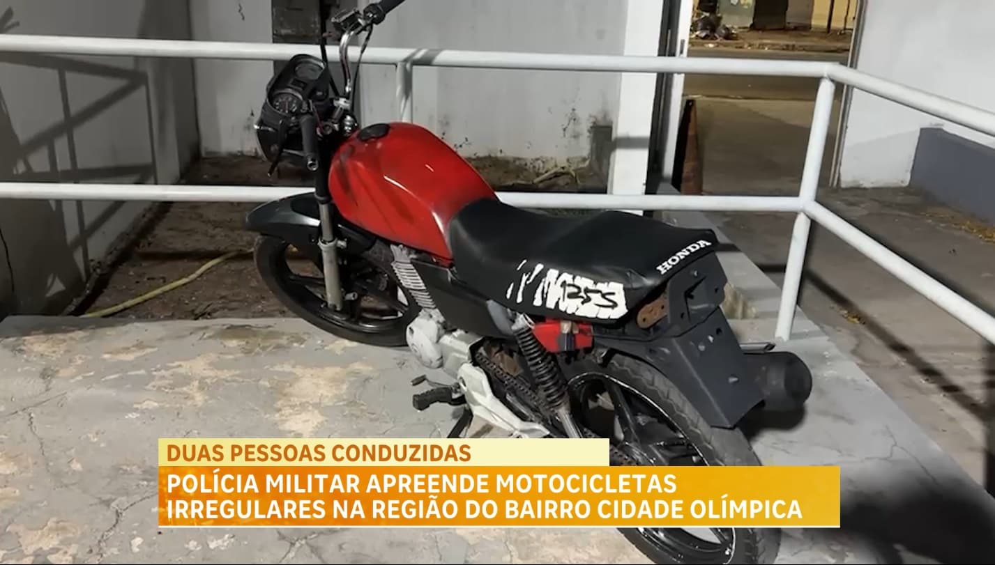 Policia apreende duas motocicletas com sinais identificadores adulterados