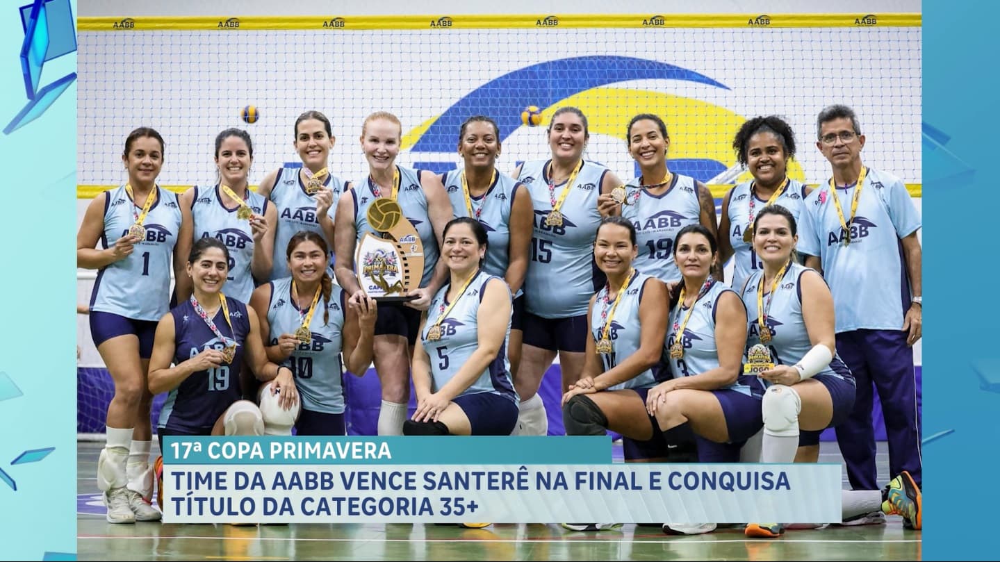 Esporte Cidade: time da AABB leva o título na categoria 35+ da Copa Primavera de Voleibol