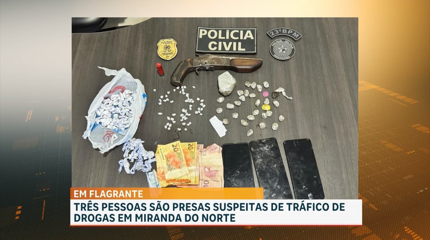 Operação prende três suspeitos de integrar grupo criminoso em Miranda do Norte