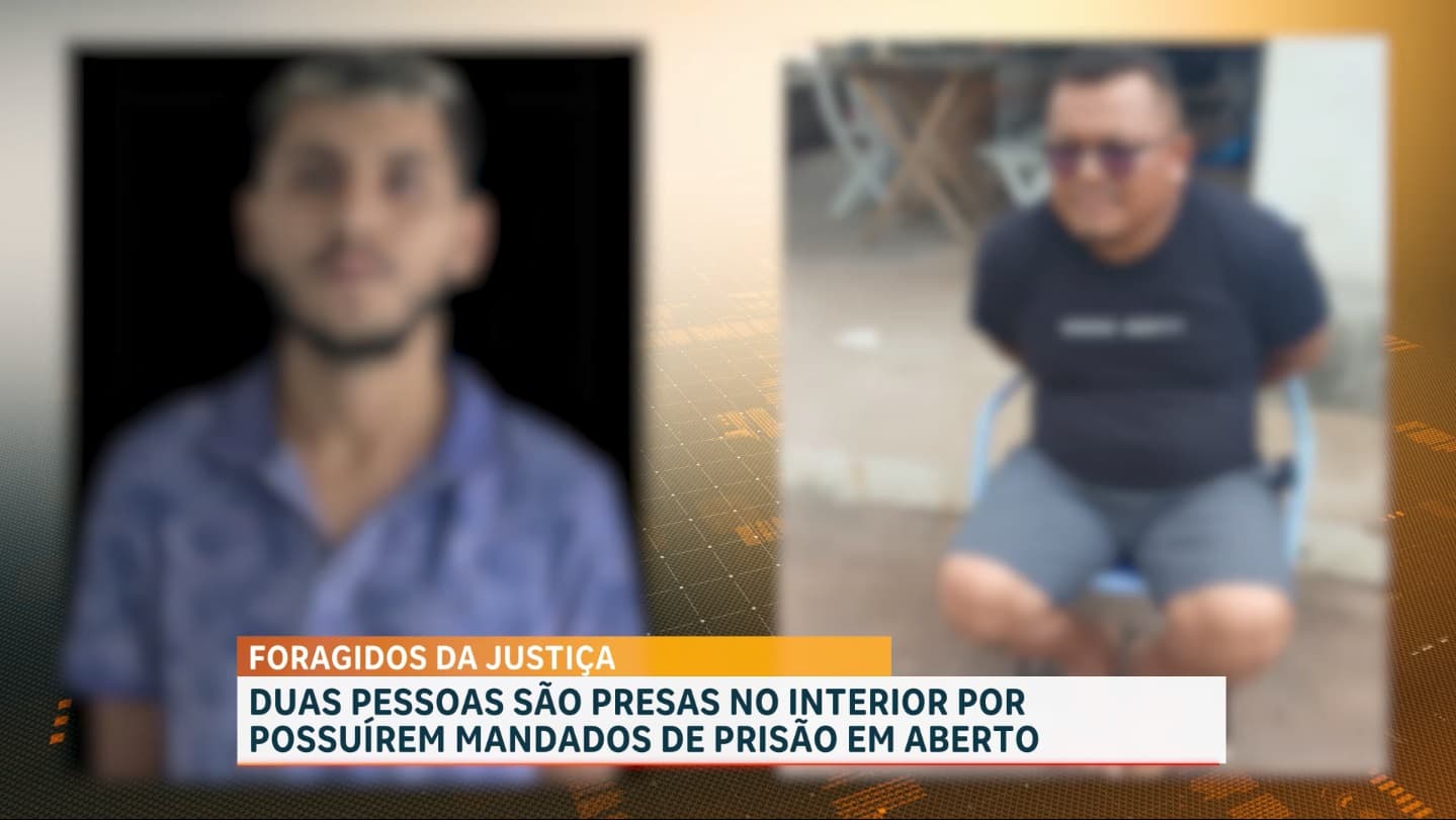 Dois foragidos da Justiça são presos em cidades diferentes no Maranhão