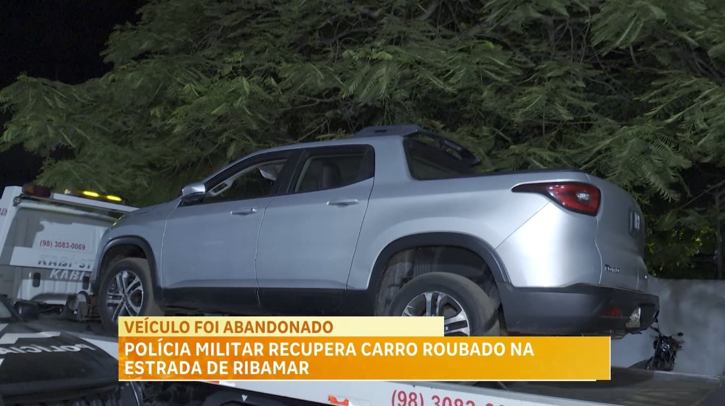 Carro roubado na Estrada de Ribamar é recuperado no Maracanã