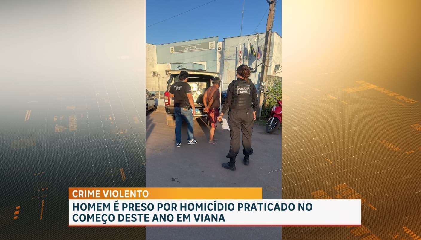 Homem é preso por homicídio cometido no início do ano em Viana