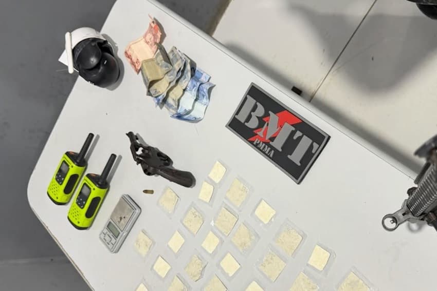 Operação Impacto prende suspeito e apreende arma e drogas na região do bairro Cidade Olímpica