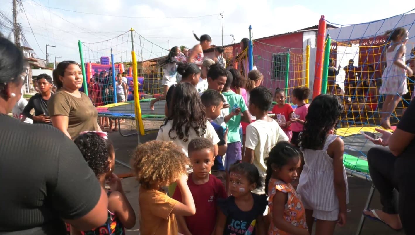 Ação social leva diversão e alegria a crianças do Sá Viana, em São Luís