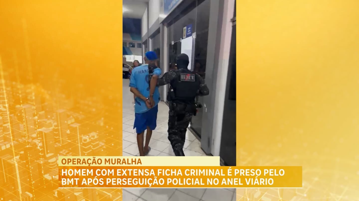 Homem é preso após perseguição policial no Anel Viário
