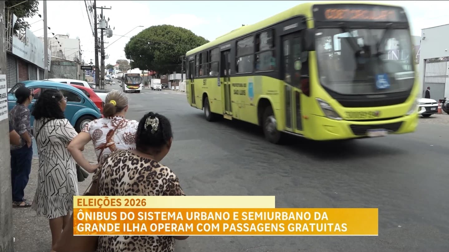 Eleições 2026: no 2º turno, eleitores de São Luís contam com ônibus gratuitos