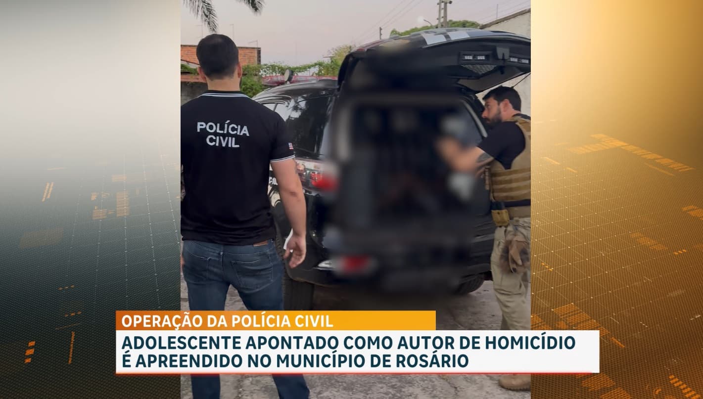 Adolescente investigado por homicídio e tentativa de homicídio é apreendido em Rosário