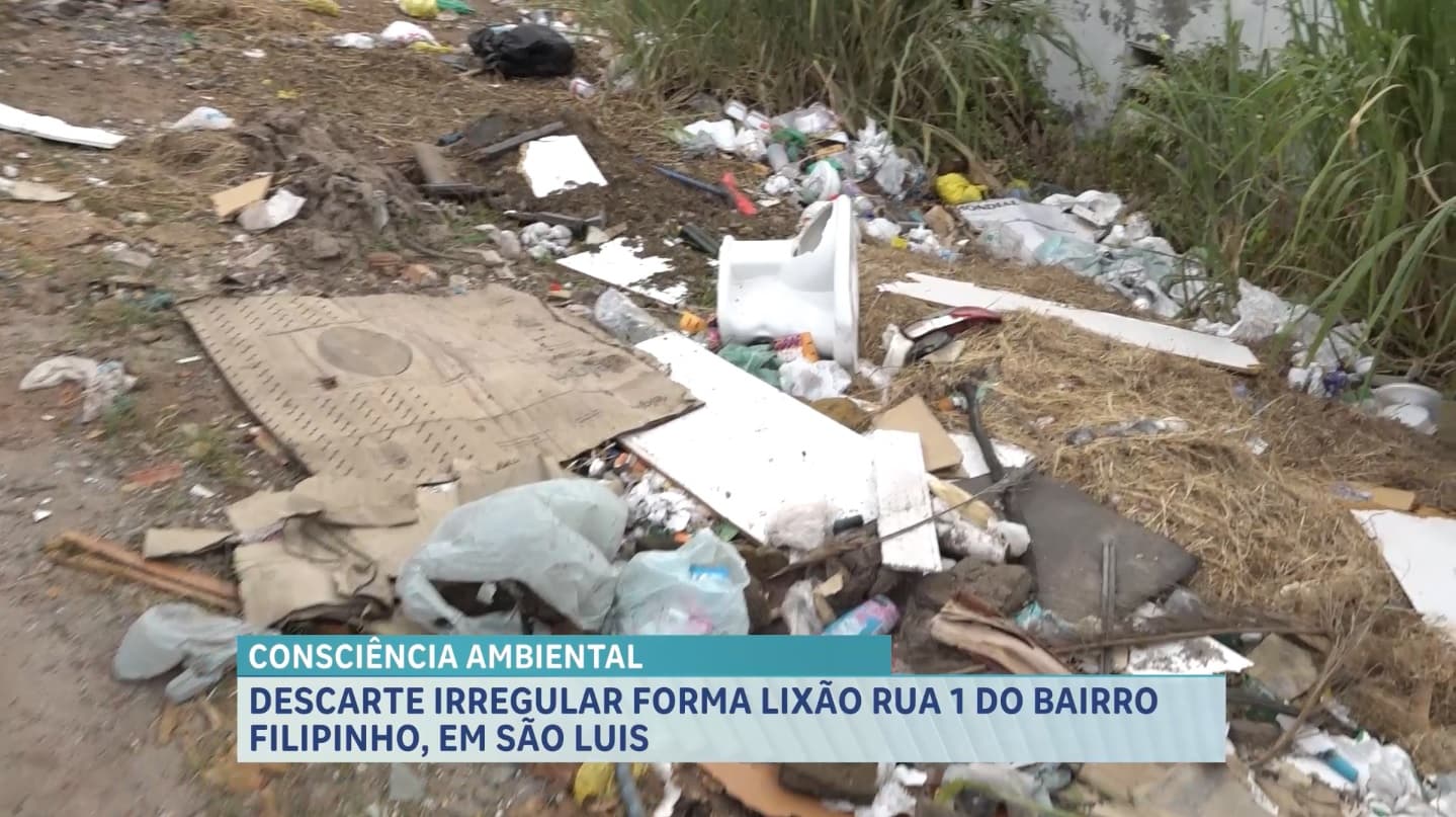 Lixo e entulho incomoda moradores do bairro Filipinho; Prefeitura pede colaboração da população