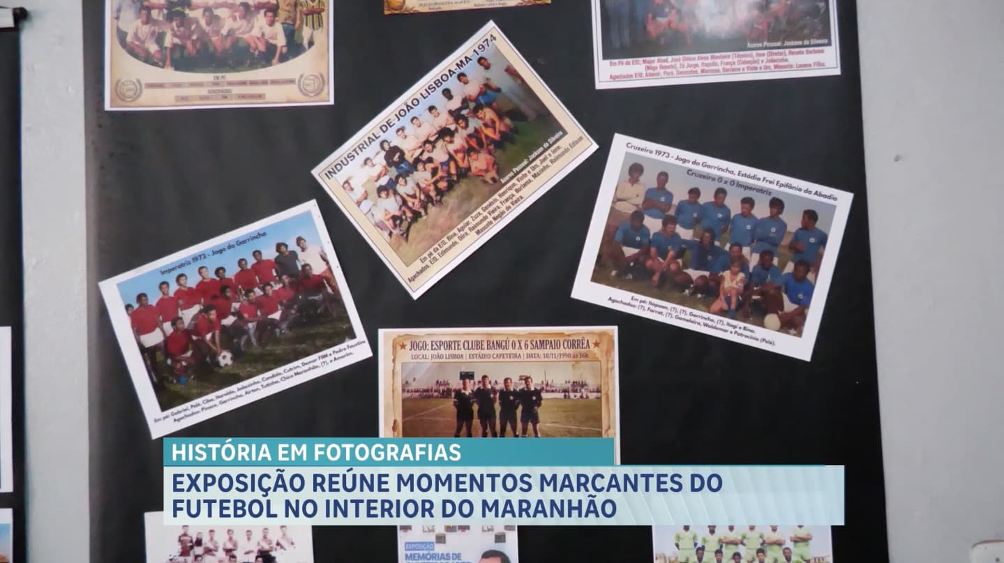 Esporte Cidade: exposição fotográfica conta a história do futebol em João Lisboa